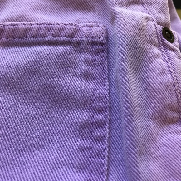 Lilac Denim Shorts - Picture 4 of 4